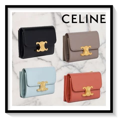 celine triomphe shopper|Celine sentimental triomphe wallet.